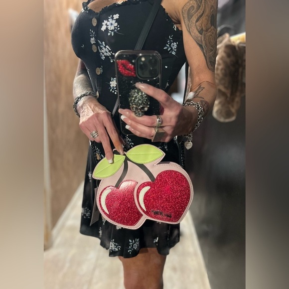 BETSEY JOHNSON, LUV BETSEY SUPER CUTE
Cherry 🍒 Glitter Crossbody Bag (NWT) - Picture 15 of 17
